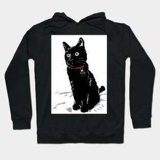 Merlin the Little Black Cat Hoodie